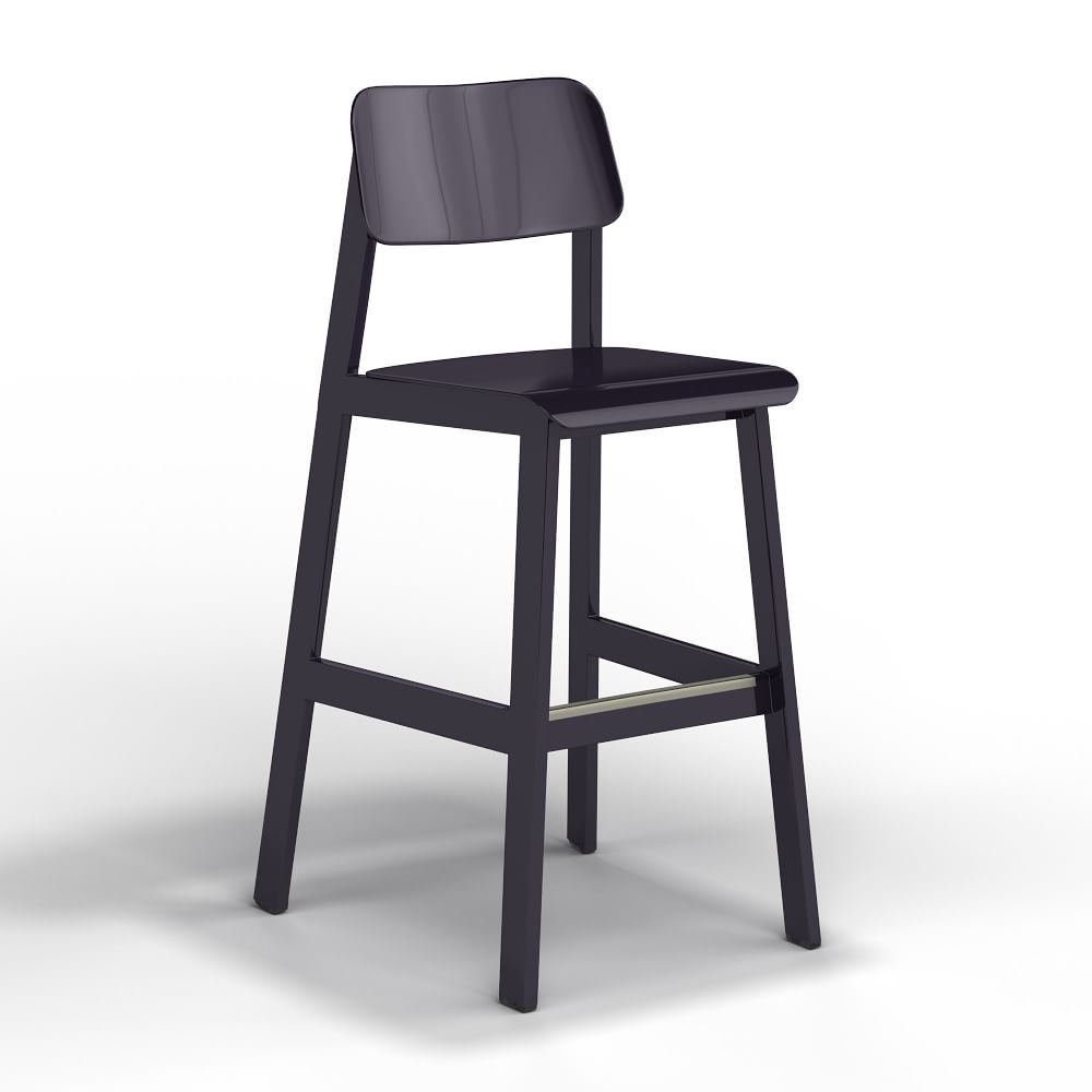 Sadie II Outdoor Barstool, Ink Black - Image 0