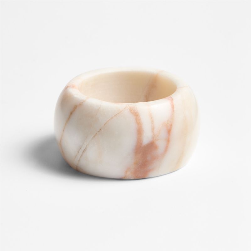 Rosette Marble Napkin Ring - Image 1