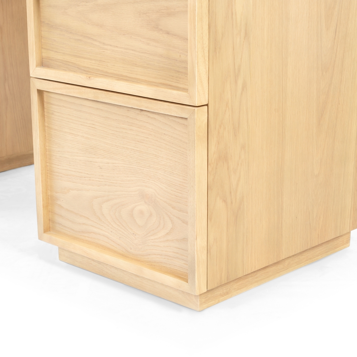 Zeus 7 Drawer Wood Desk - Natural - Image 4