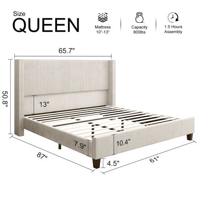 Wade Logan Wauseon Upholstered Bed - Image 0