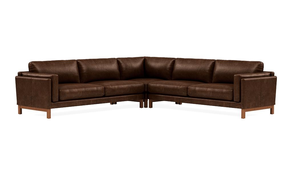 Gaby Leather 4-Seat Corner Sectional - Image 2