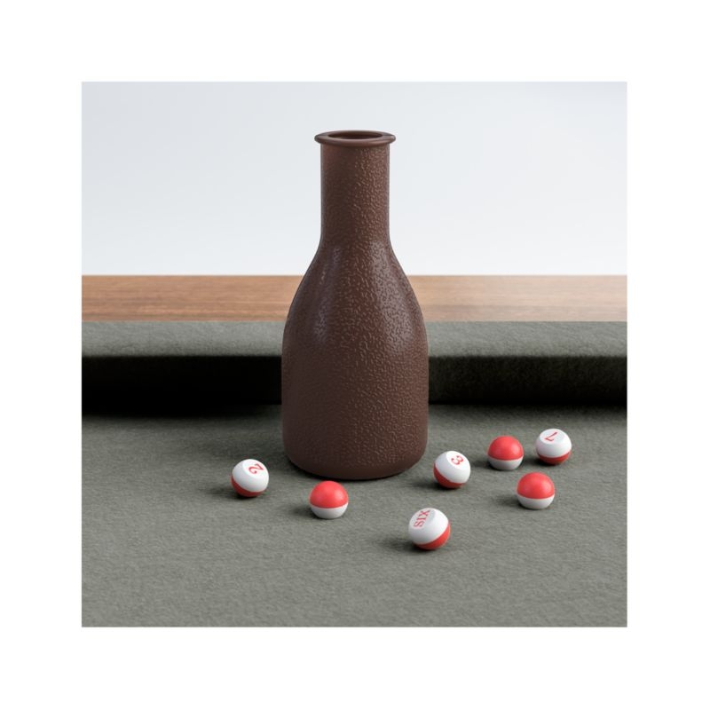 Grey and Walnut Pool Table with Wall Rack and Accessories - Image 4