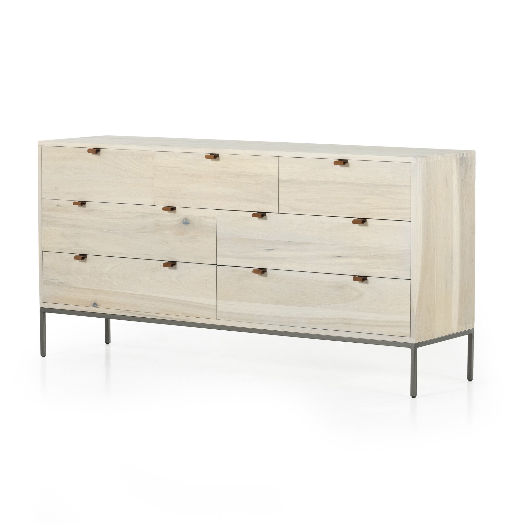 Trey 7 Drawer Dresser - Dove Poplar - Image 0