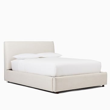 Haven Bed, King, Performance Washed Canvas Storm Gray - Image 1