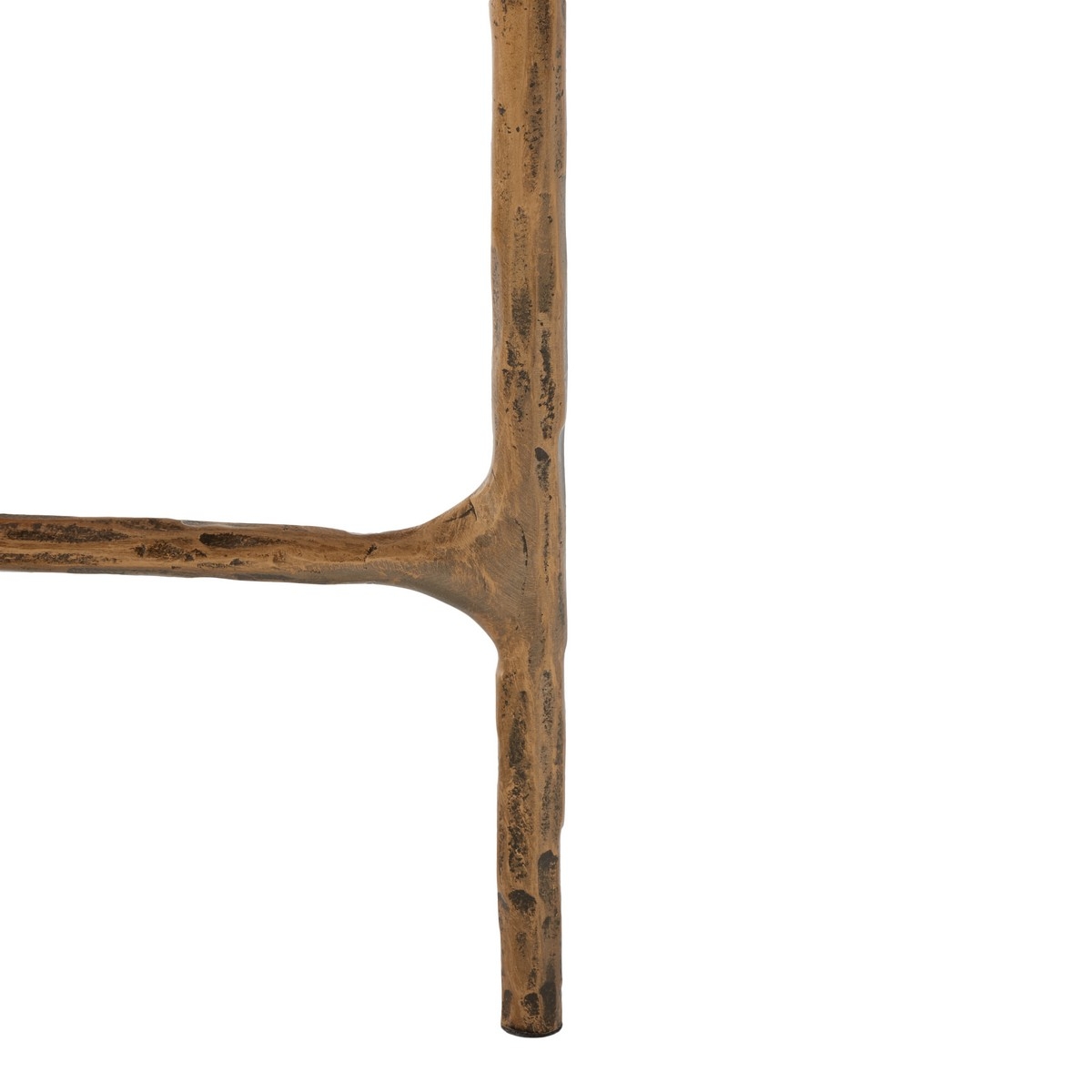Jessa Metal Coffee Table - Brass/White - Image 3