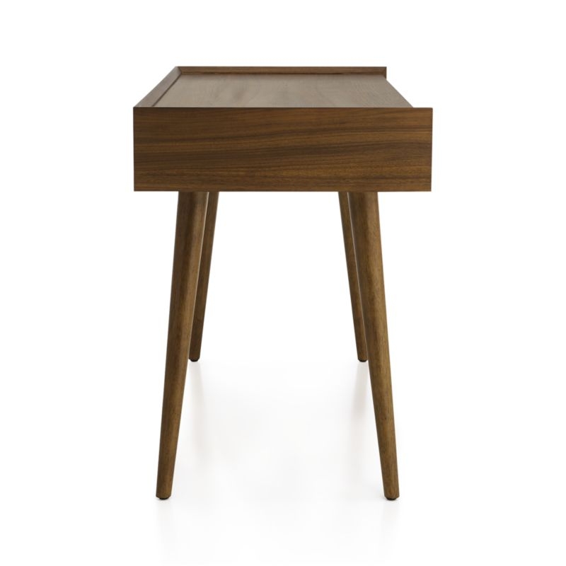Tate Desk with Power Outlet, Walnut, 48" - Image 1