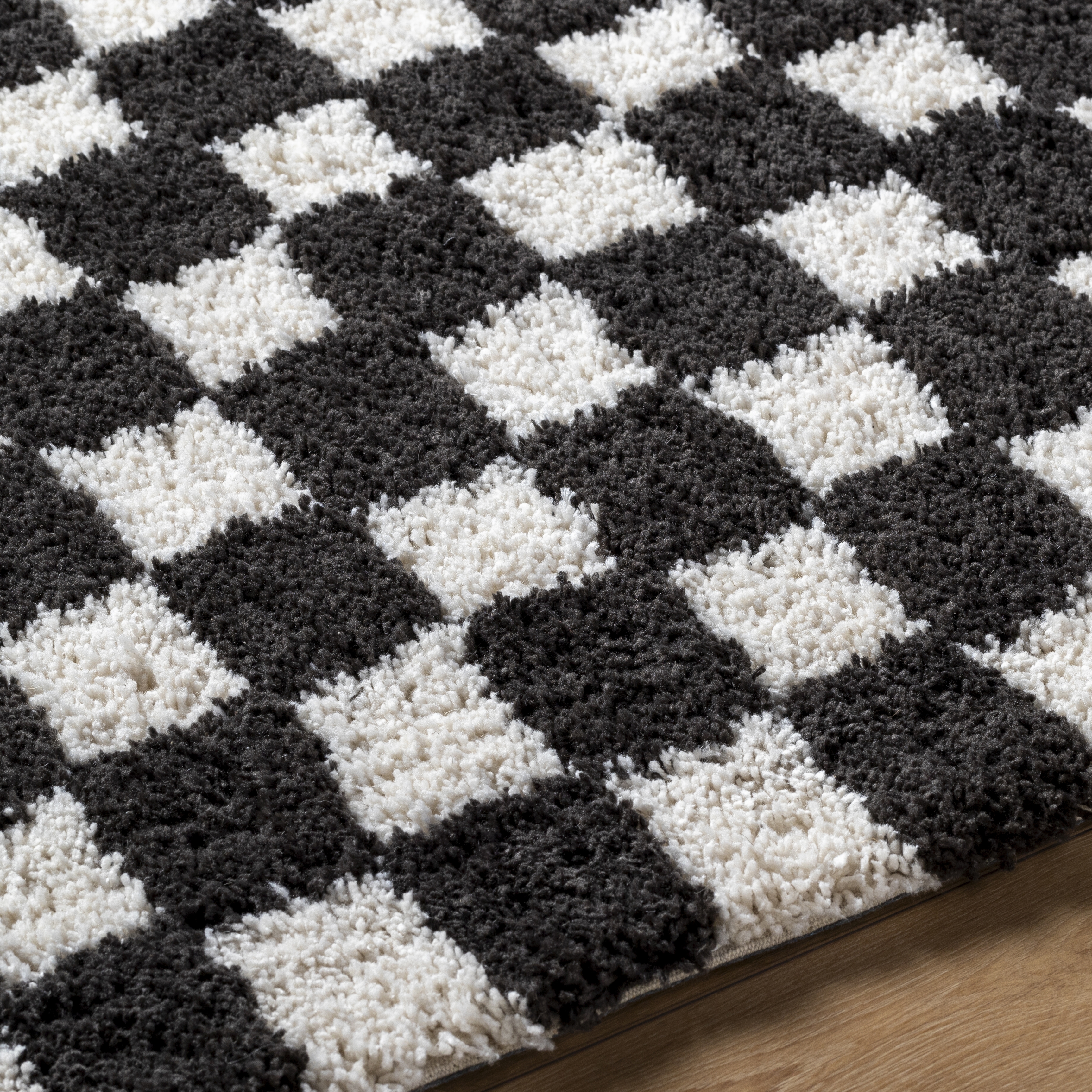 Nicole Black Indoor 2' x 3' Handmade Rug - Image 3