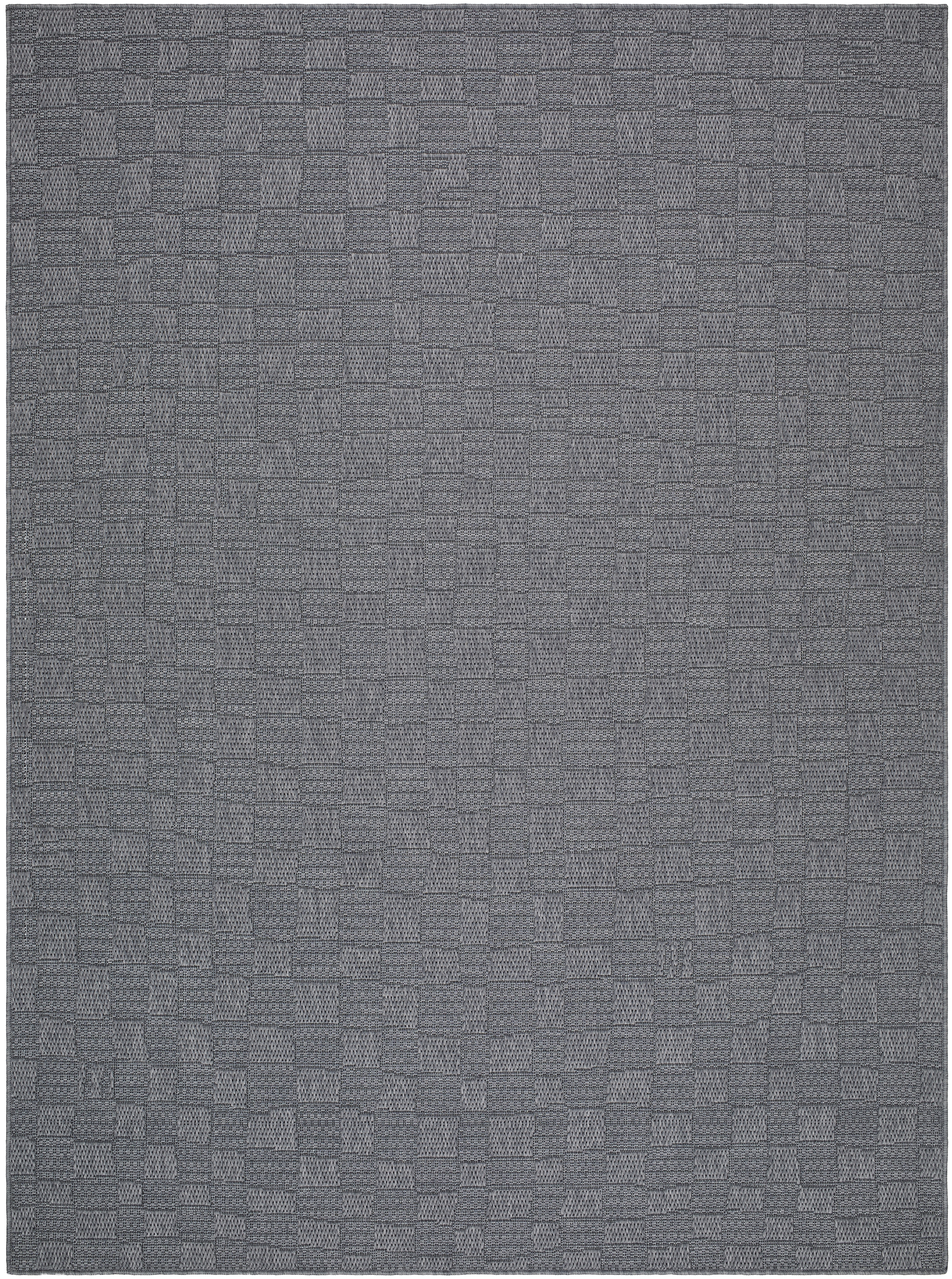 Sandra Gray Outdoor 6'7" x 9' Machine Woven Rug - Image 0