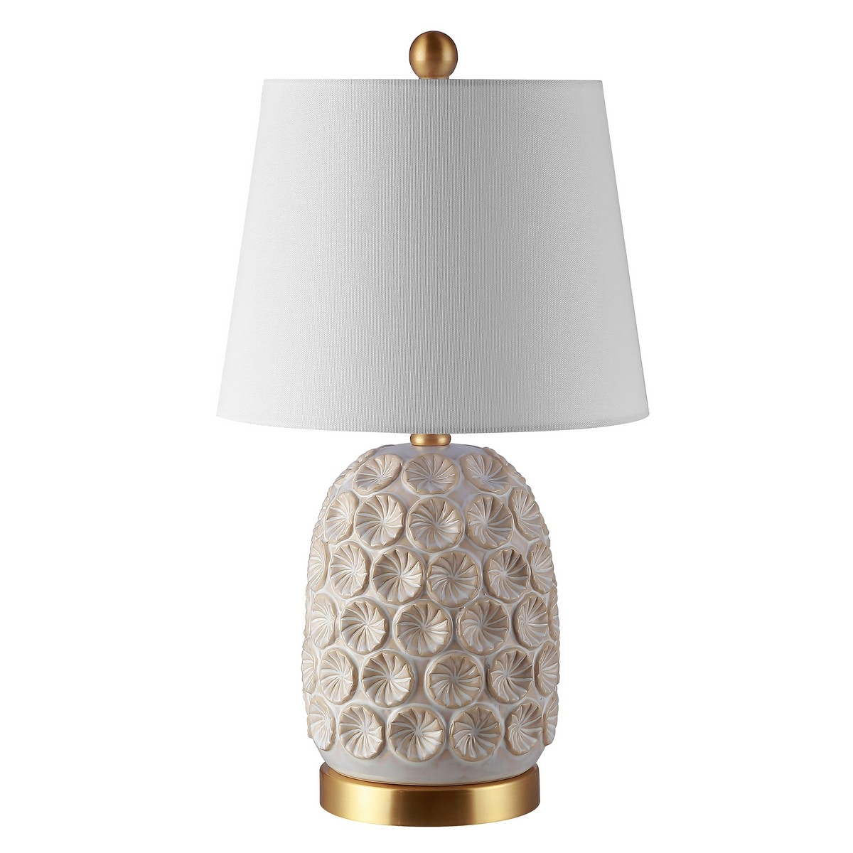 Lamson Table Lamp - White / Gold - Safavieh - Image 0