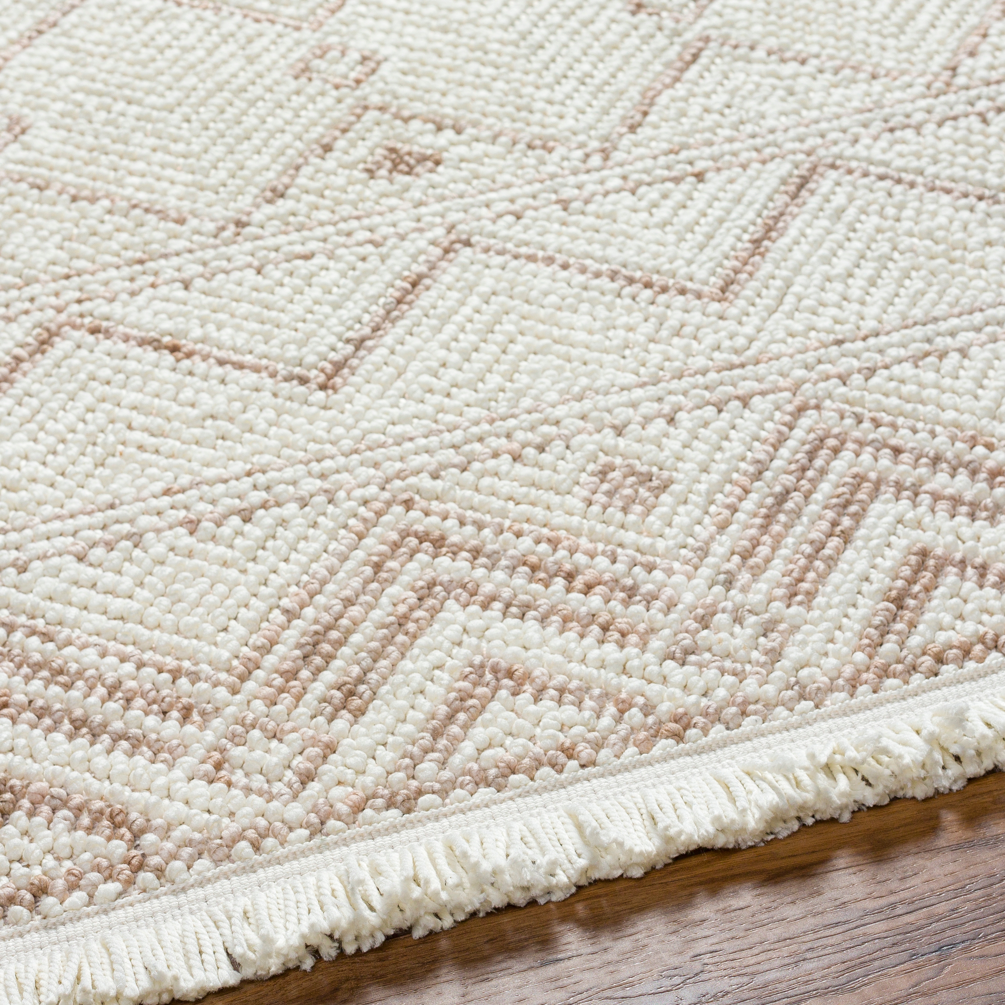 New Delhi Beige Indoor 8'11" x 12' Machine Woven Rug - Image 3