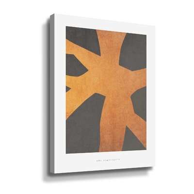 Art Simplicity 2 Gallery Wrapped Floater-Framed Canvas - Image 0