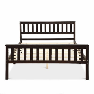 Wood Bed Frame Wood Slats Support Platform Full Size - Image 0