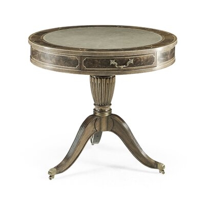 Buckingham Solid Wood Pedestal 3 - Drawer End Table - Image 0