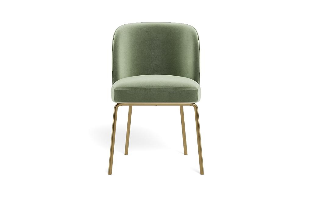 Graham Metal Framed Upholstered Chair with Contrast Piping - Image 0