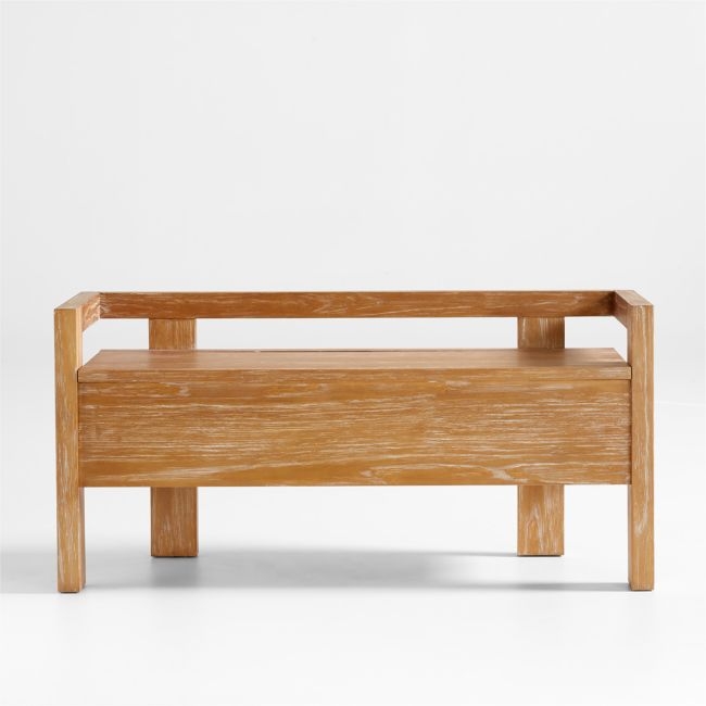 Baro Wood Entryway Storage Bench - Image 0