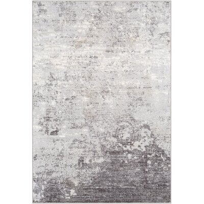 Heimskringla Power Loom Gray/White/Charcoal Rug - Image 0