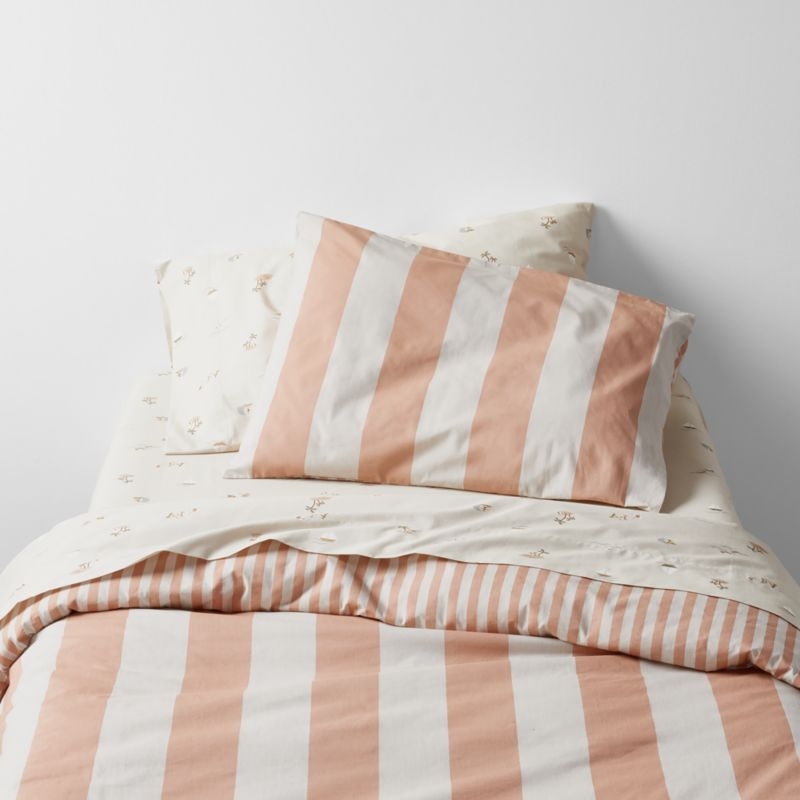 Stay Cool Beach Scene Organic Cotton Kids Pillowcase - Image 1
