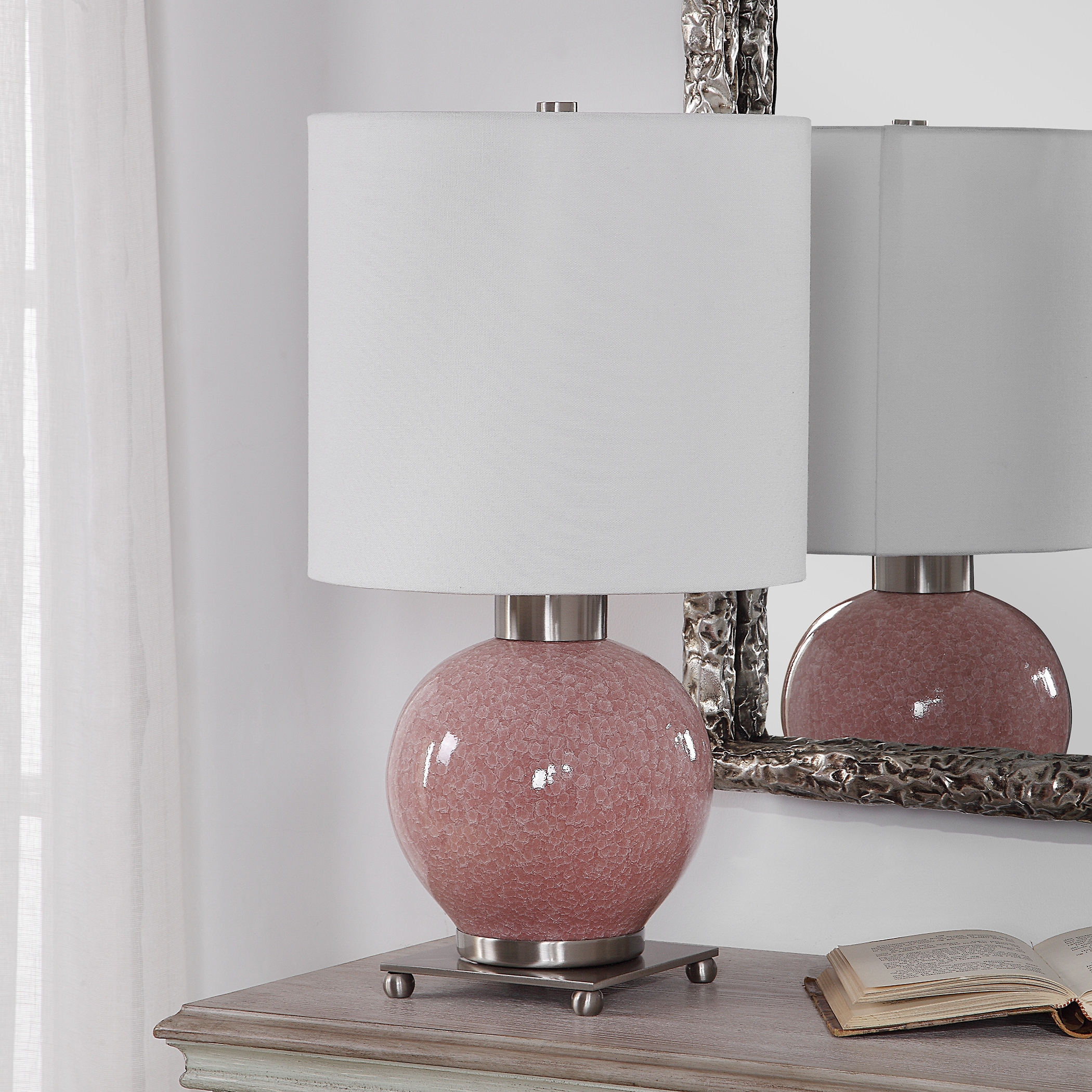 Rhoda Soft Pink Buffet Lamp - Image 3