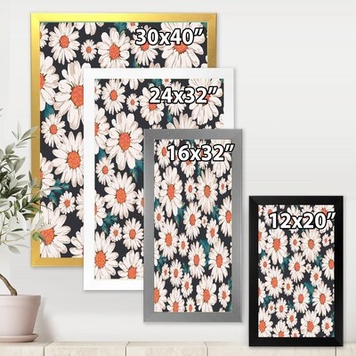 Abundance Of White Daisy Flowers - Traditional Canvas Wall Art Print-FDP36054 - Image 0