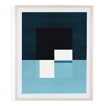 Below The Surface By David Grey, Matte Paper, Blue, 20 x 24 x 1.5, Medium - Image 0