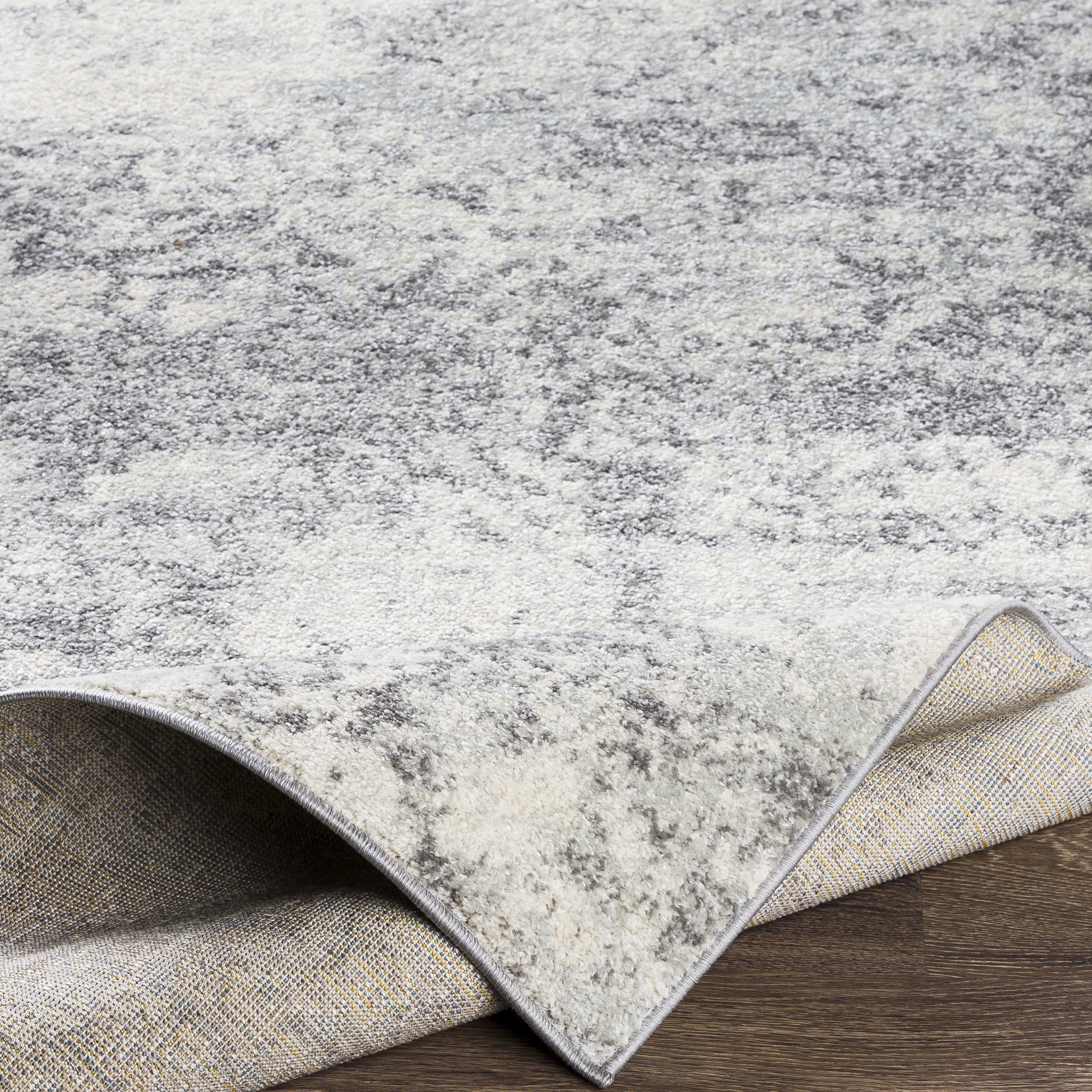 Chester Gray Indoor 5'3" x 7'3" Machine Woven Rug - Image 4