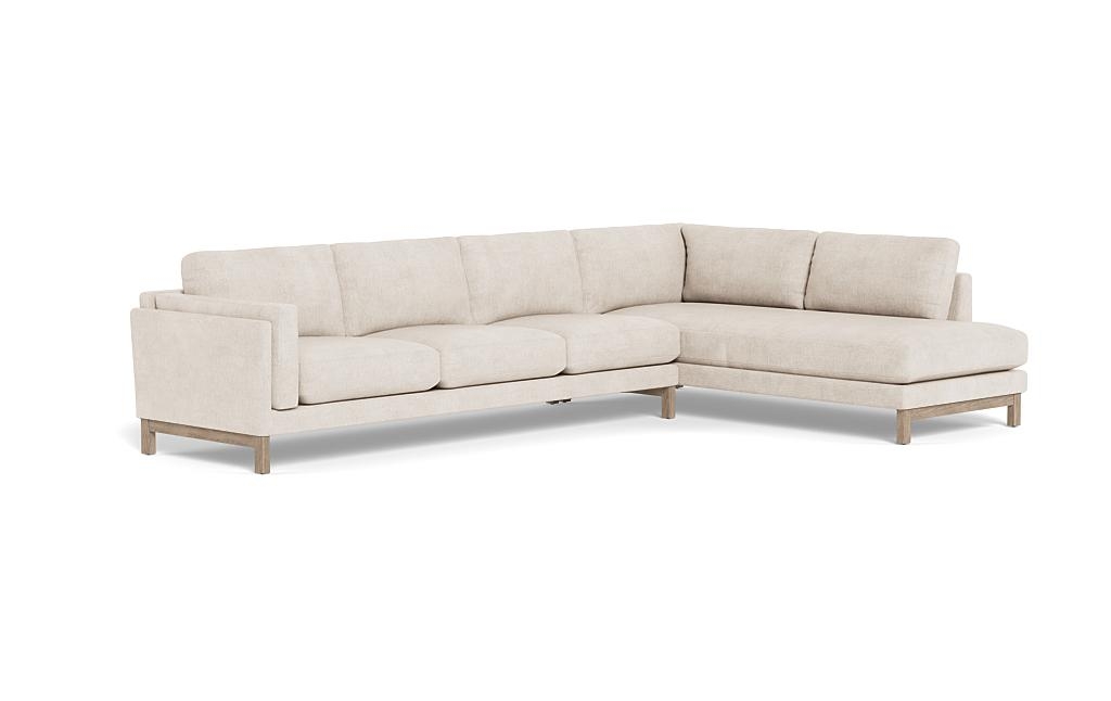 Gaby 4-Seat Sectional with Right Bumper - Image 1
