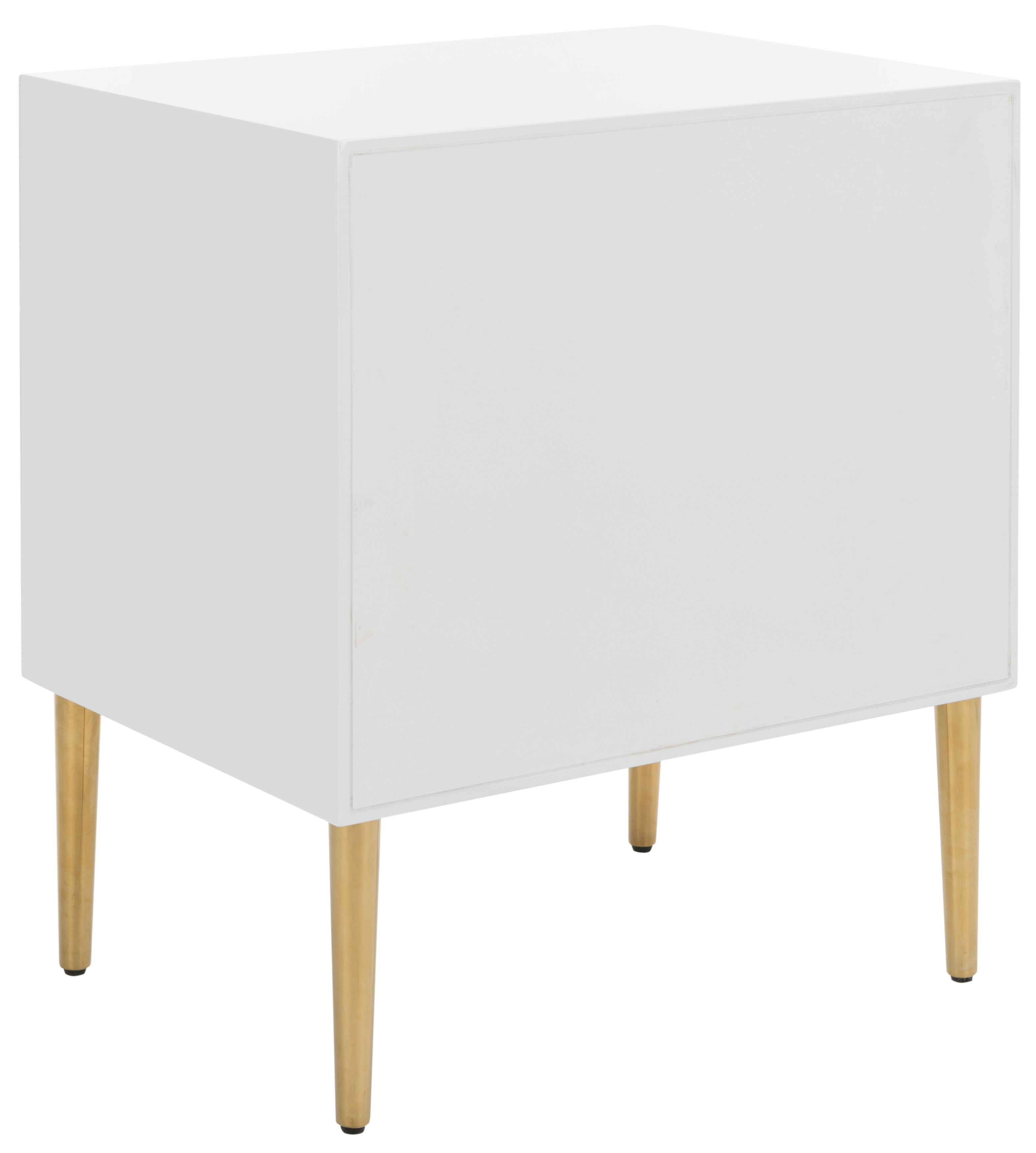 Vanda 3-Drawer Beetlewood Side Table - White - Safavieh - Image 4