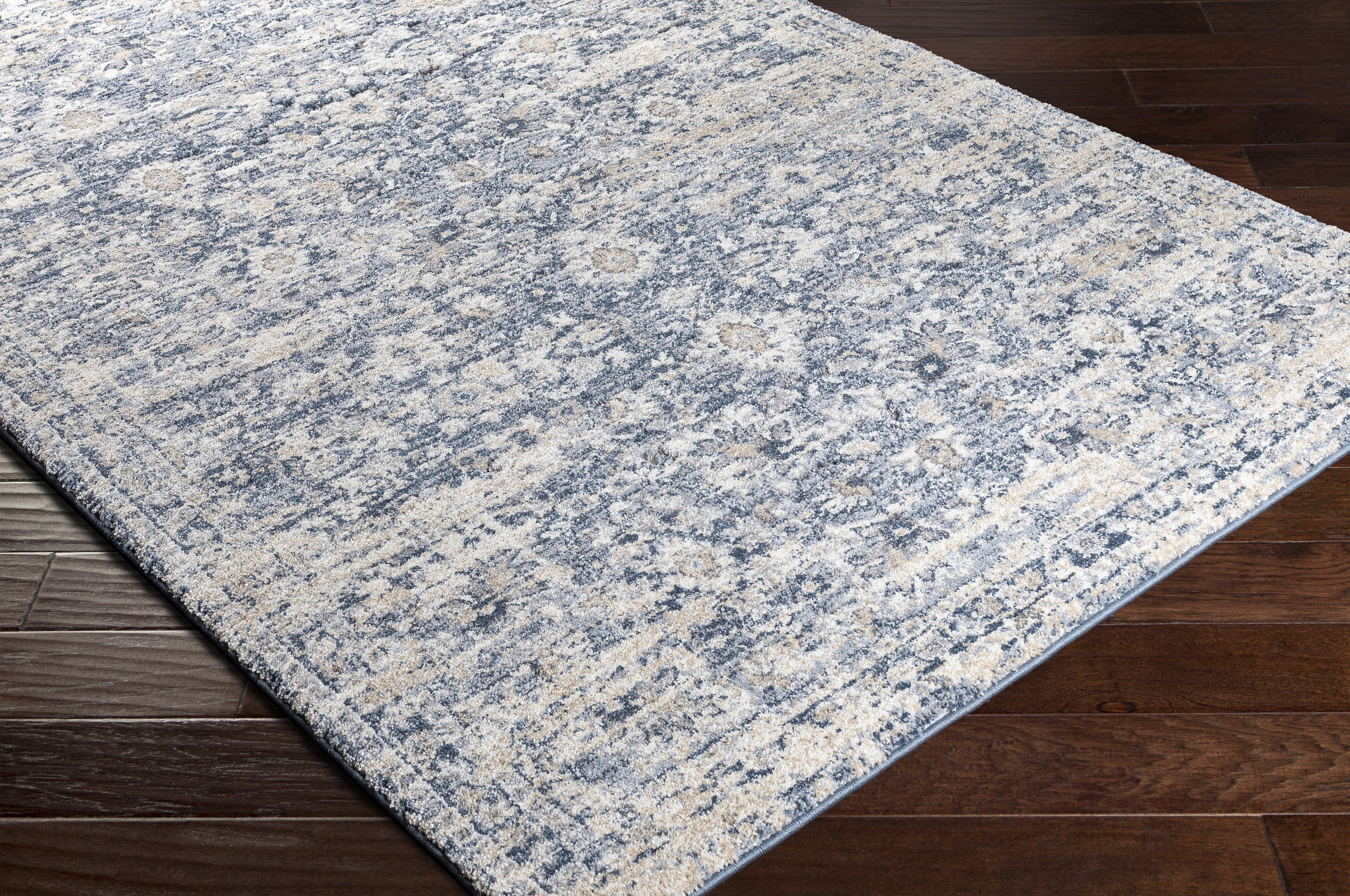 Tuscany Gray Indoor 6'7" x 9'6" Machine Woven Rug - Image 3