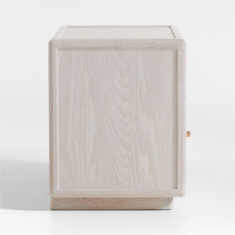 Lafayette 32" Whitewashed Wood Charging Nightstand - Image 3