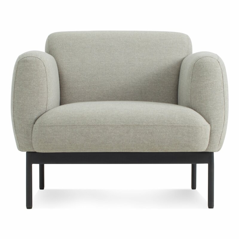 Blu Dot Puff Puff Club Chair Fabric: Edwards Light Gray - Image 0