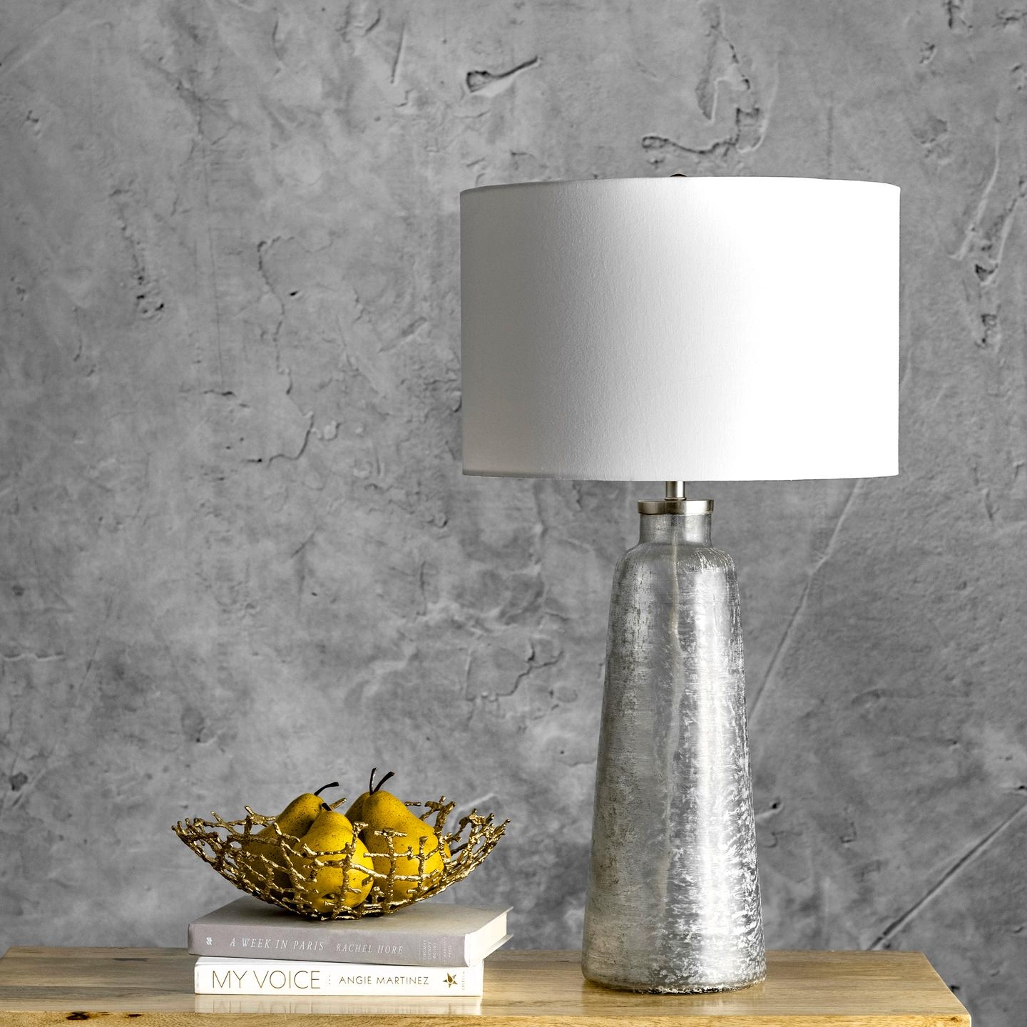 Clay 28" Glass Table Lamp - Image 1