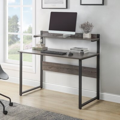 Home Office Computer Desk With Storage Shelves , Morden Simple Style Study Table With Hutch(Tiger) - Image 0