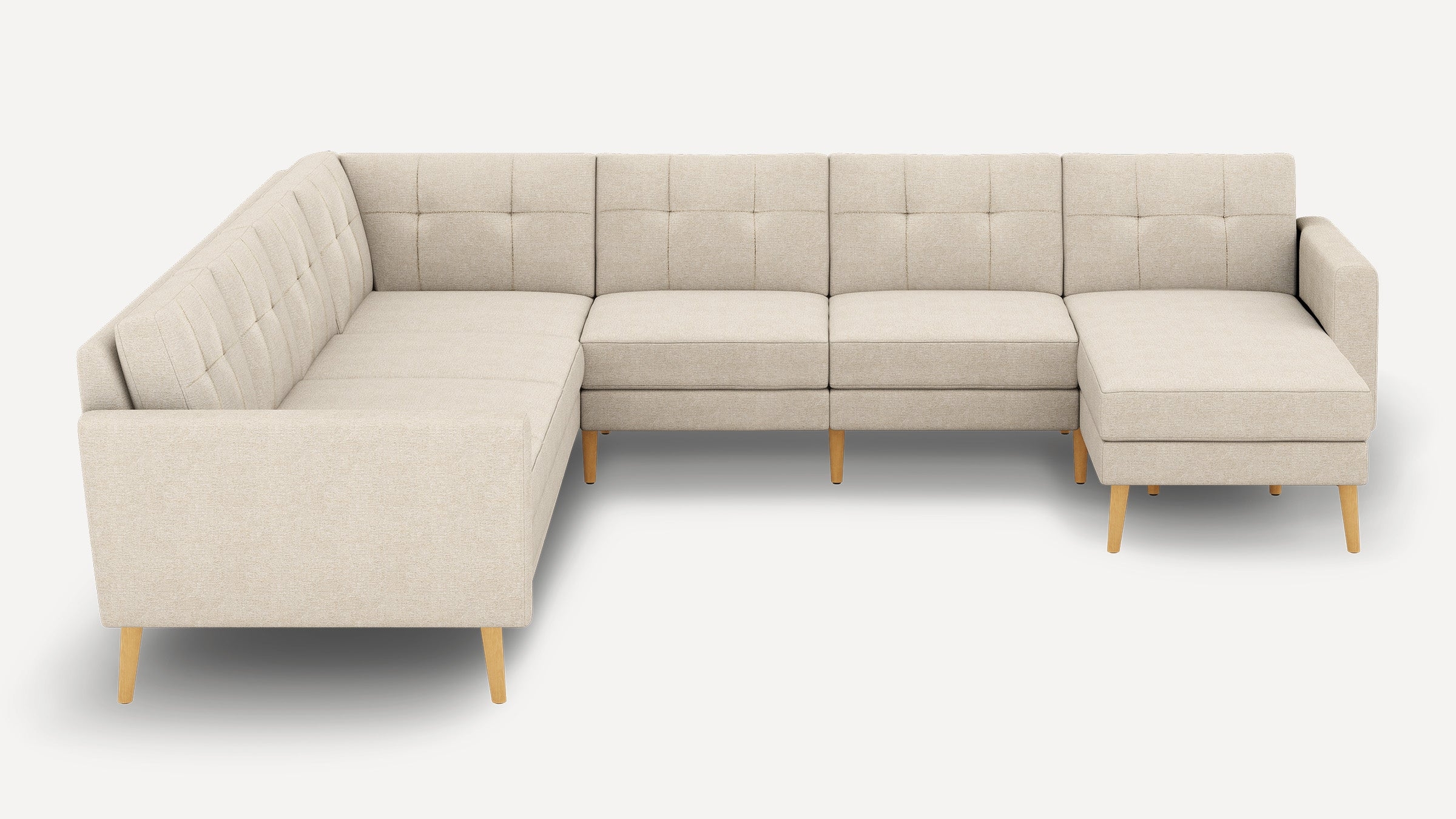 Nomad 7-Seat Corner Sectional with Chaise - Georgia Clay - Performance Chenille / Black - Metal / Slope - Image 7