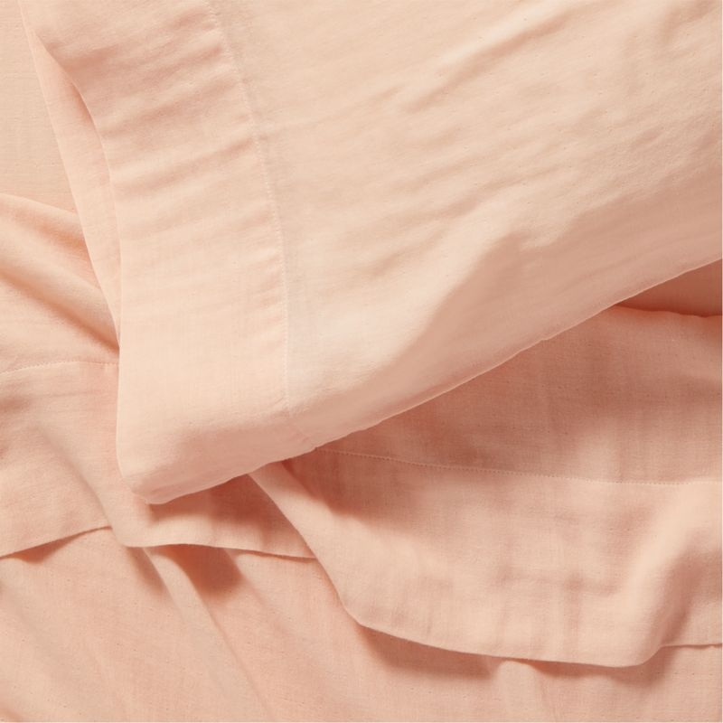 Supersoft Kids Elegant Pink Gauze Organic Cotton Pillowcase - Image 2