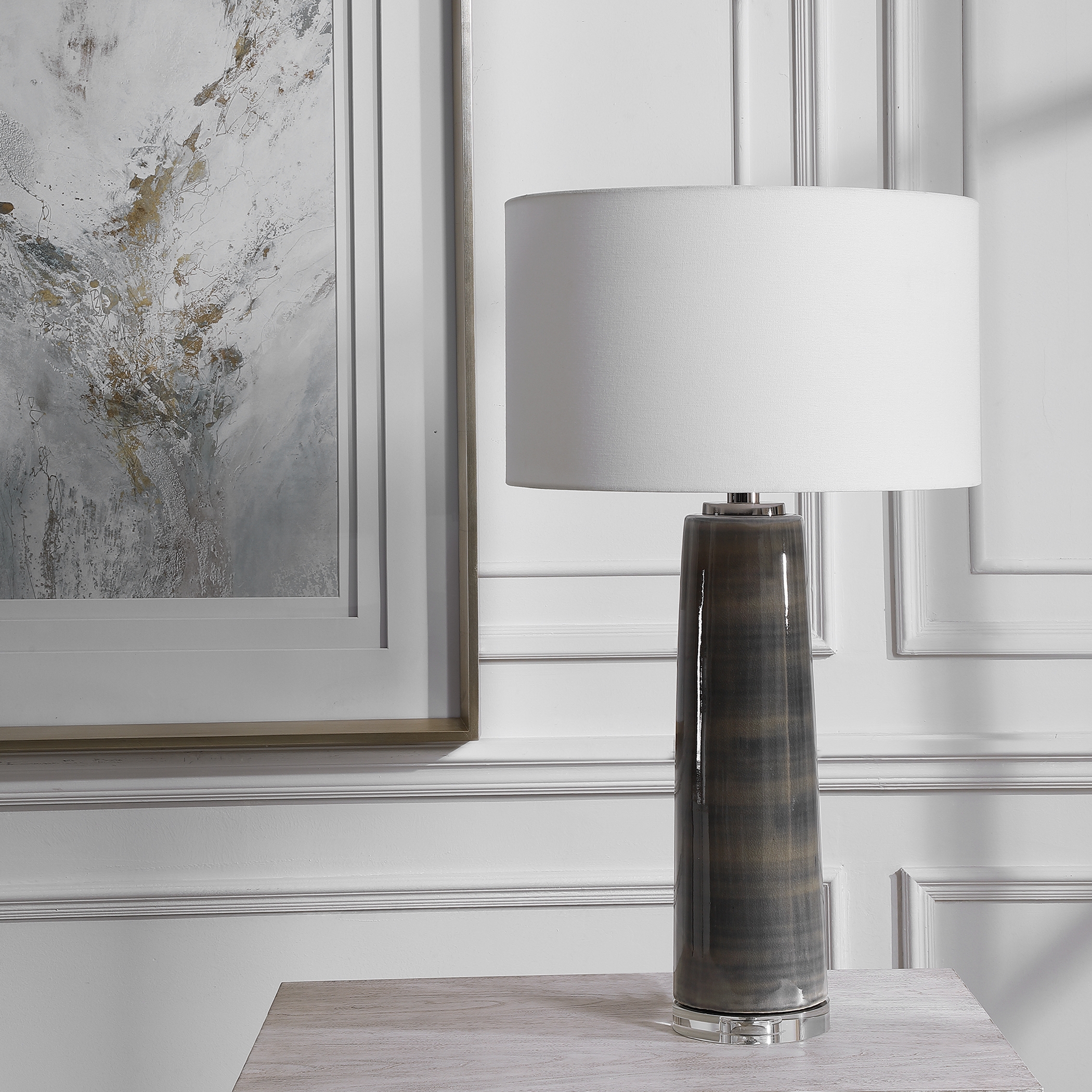 Seurat Charcoal Table Lamp - Image 1