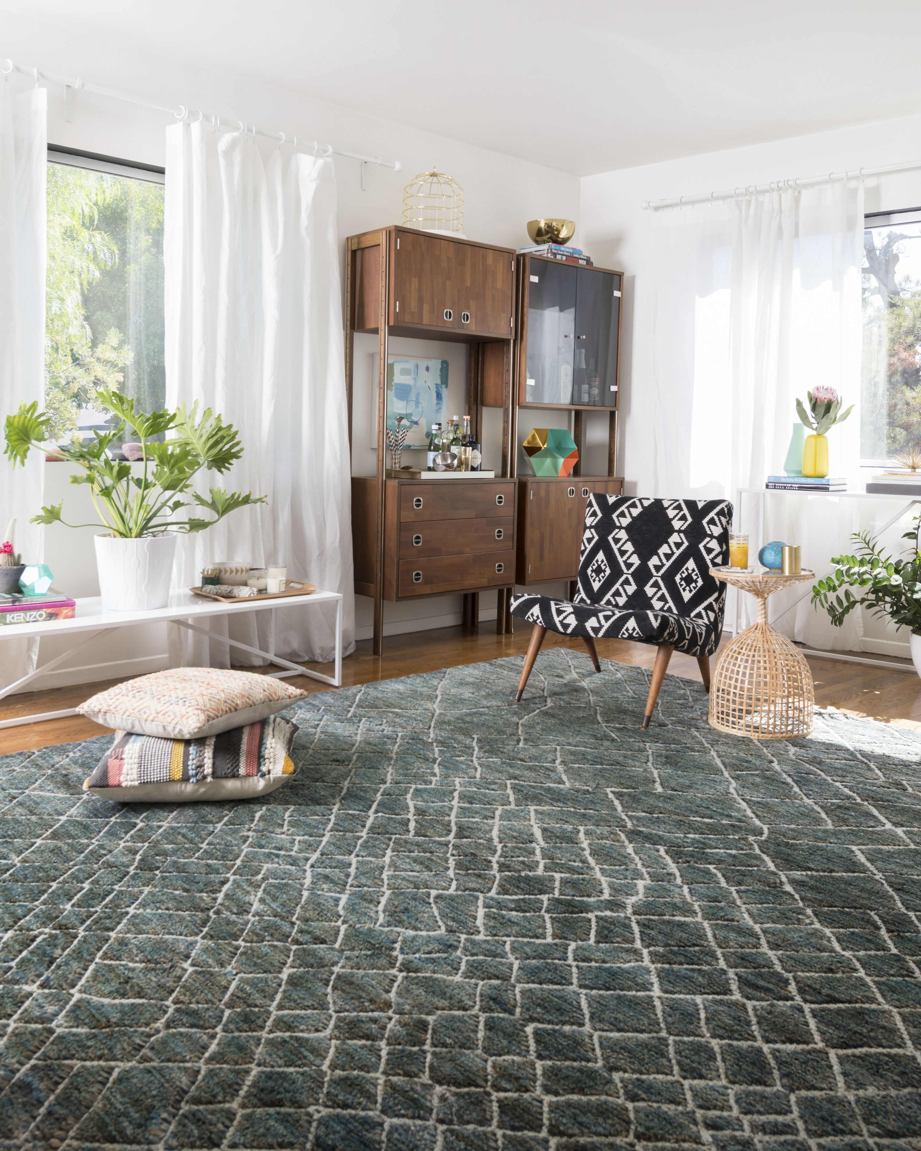 Loloi Sahara SJ-08 Mediterranean 18" x 18" Sample - Image 3