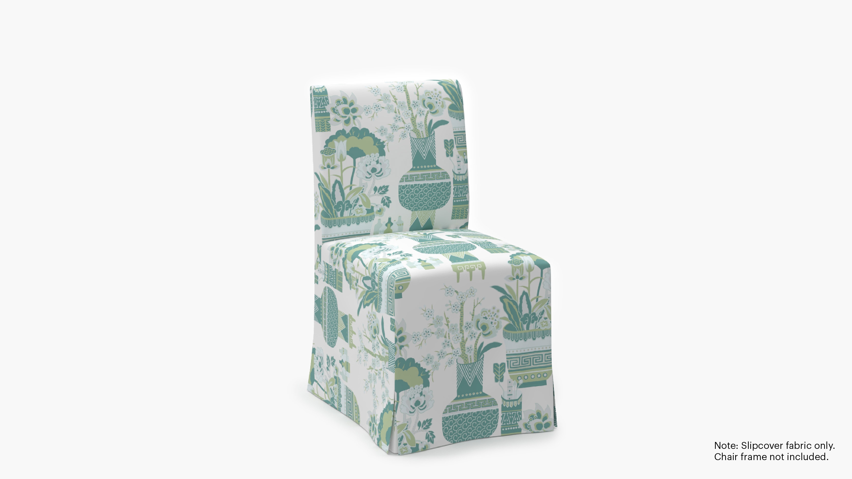 Slipcovered Signature Dining Chair - Cover Only, Pistachio Kan-Shie - Image 1