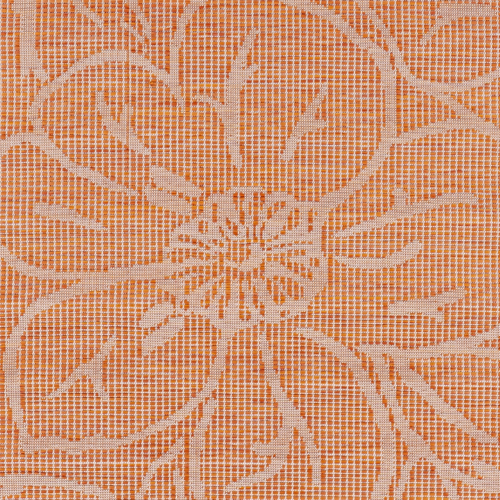 Pasadena Orange Outdoor 2'6" x 7'3" Machine Woven Rug - Image 5