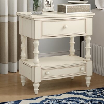 Fia 2 - Drawer Nightstand in Antique White - Image 0