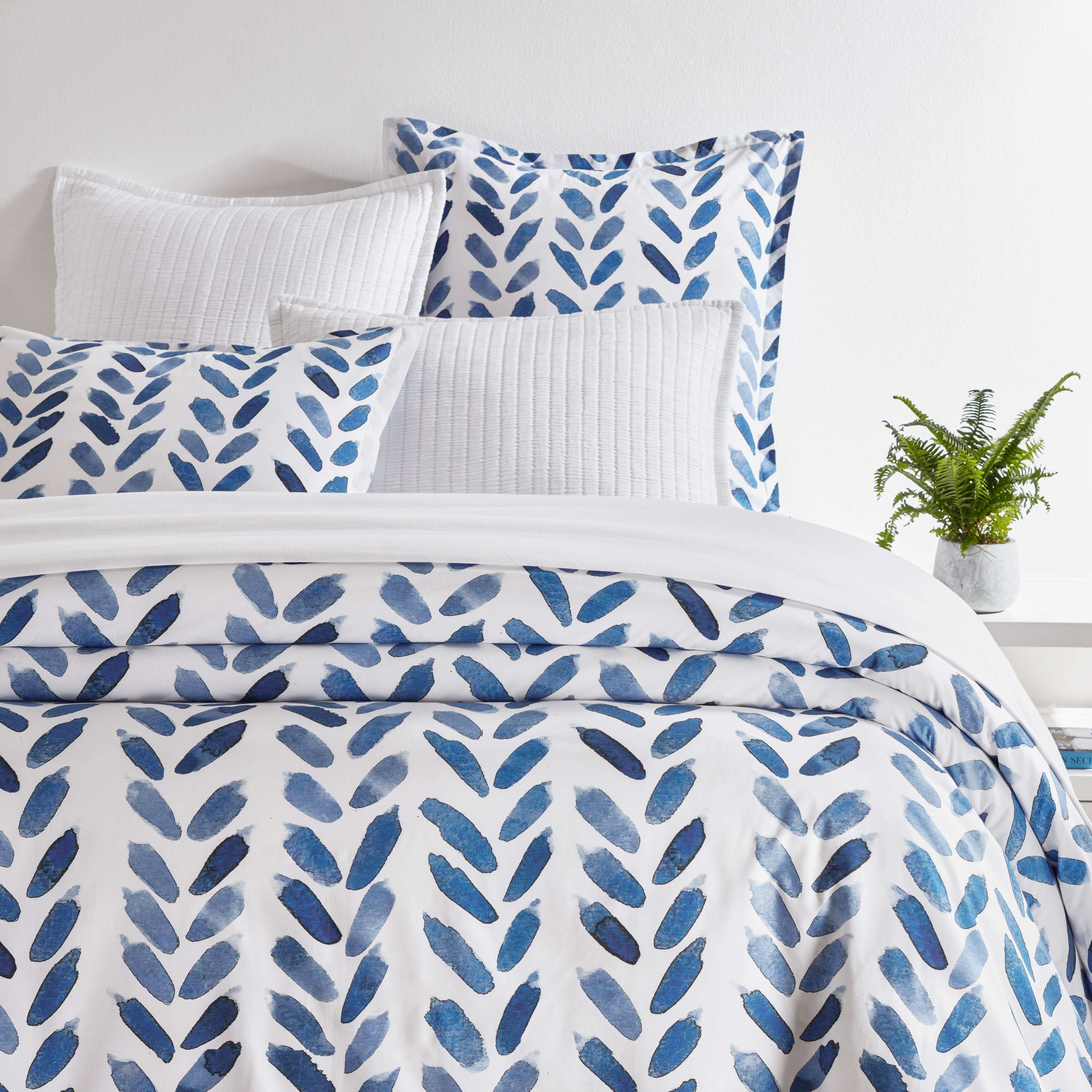 Blue Brush Duvet Cover - Image 0