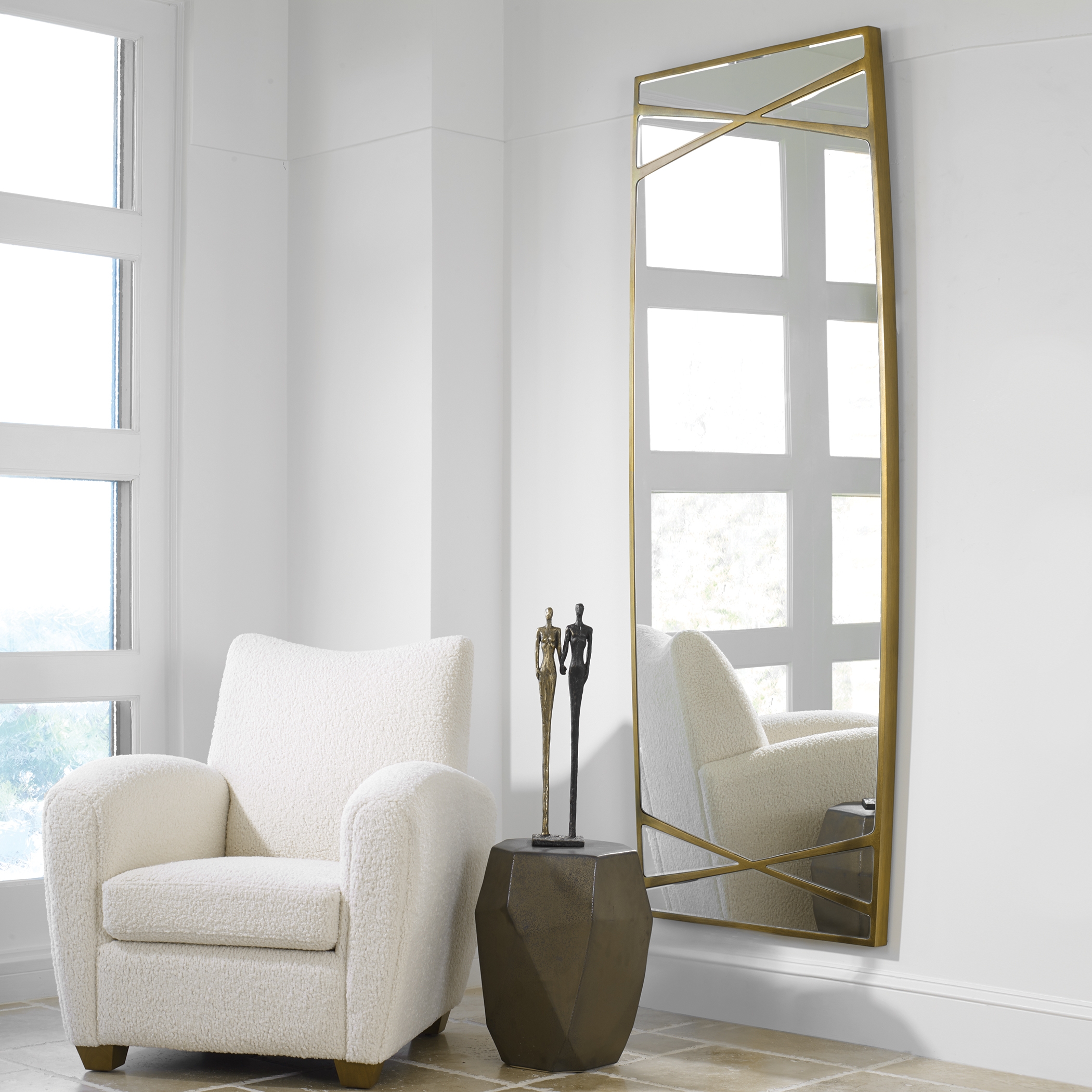 Gentry Oversized Gold Mirror - Image 1