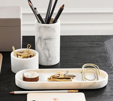 Marble Desk Accessory, Pencil Cup - Image 2