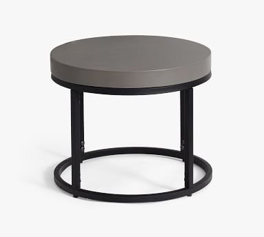 Sloan Concrete Round Nesting Coffee Table, 19" - Image 6
