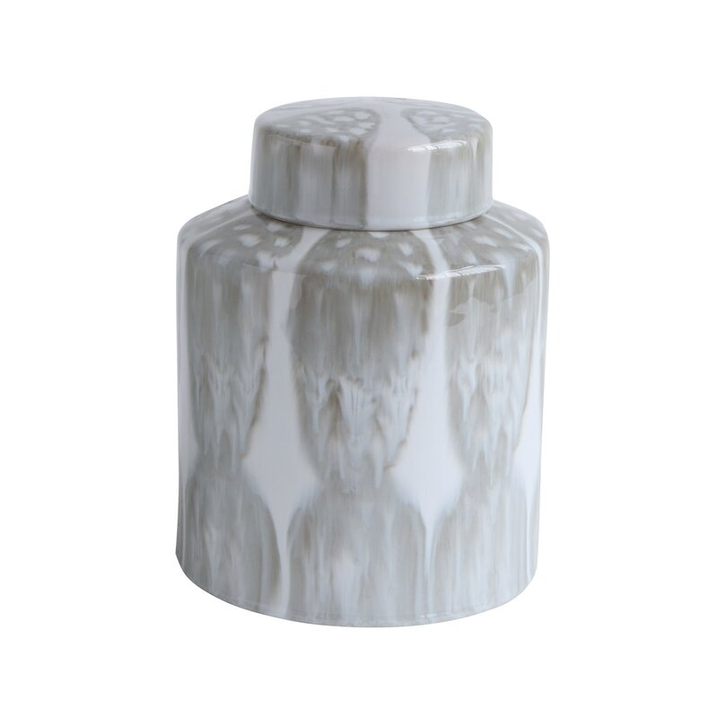 Bloomingville Ginger Decorative Jar Size: 10.25" H x 8" W x 8" D - Image 0