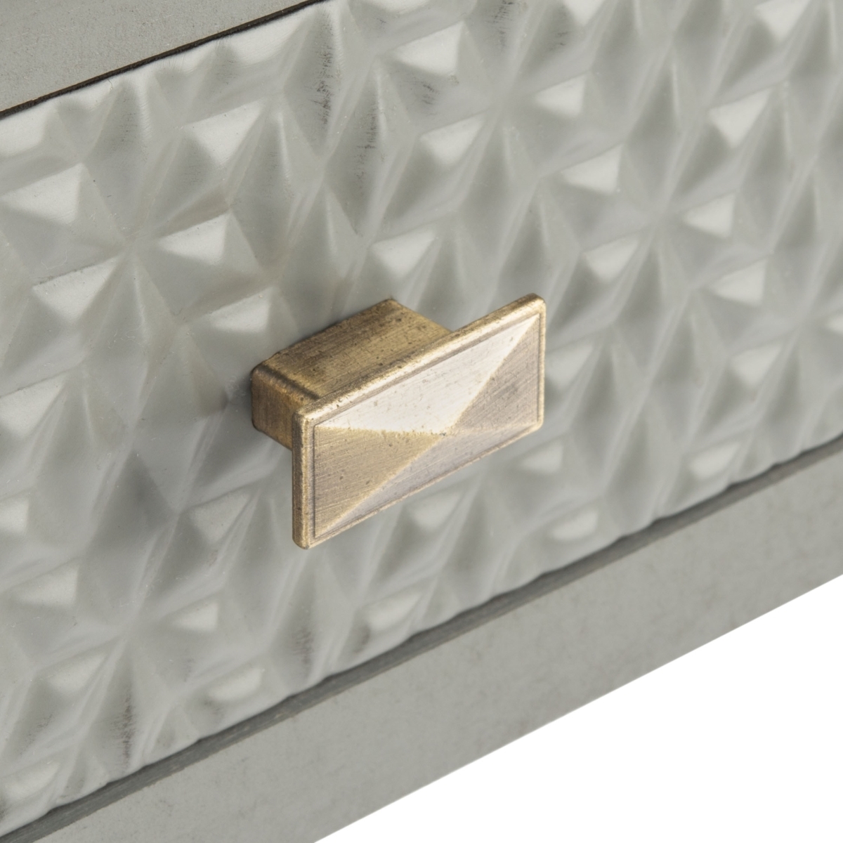 Halton 1 Drawer Accent Table - Distressed / Grey - Safavieh - Image 3