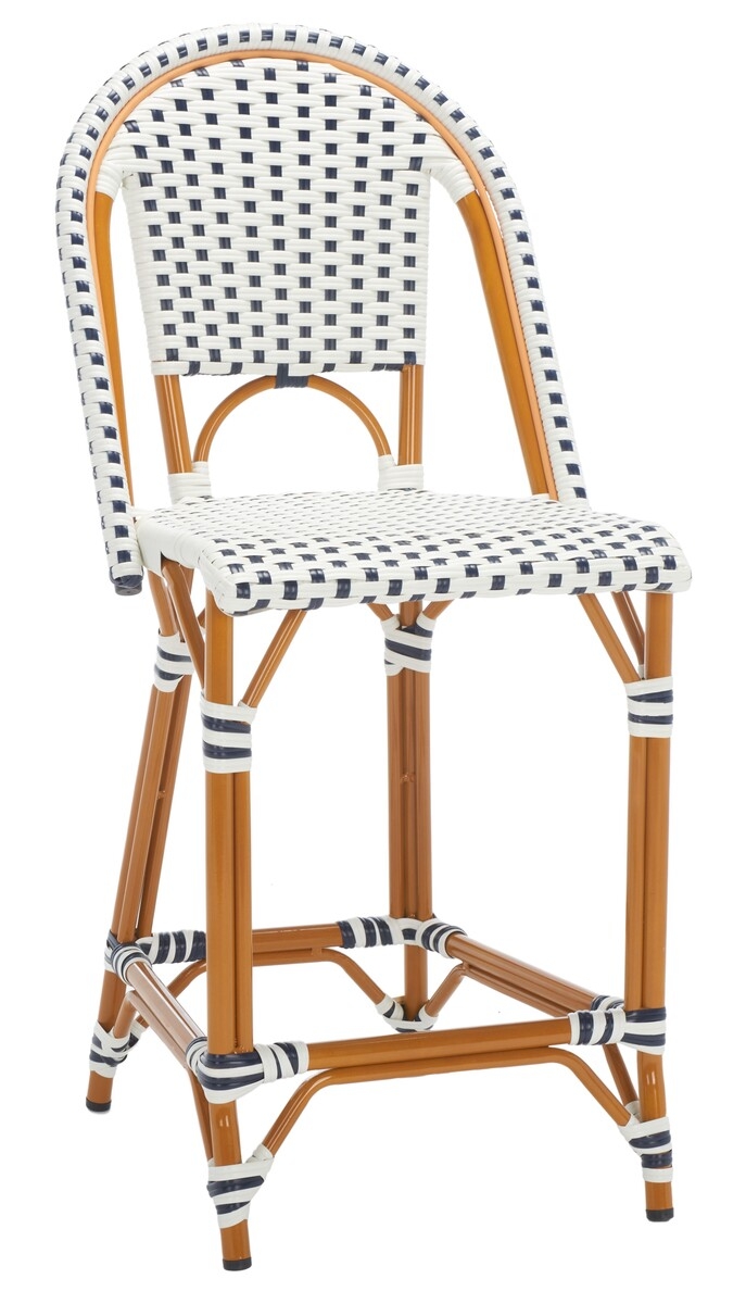 California Counter Stool - White/Navy - Safavieh - Image 5