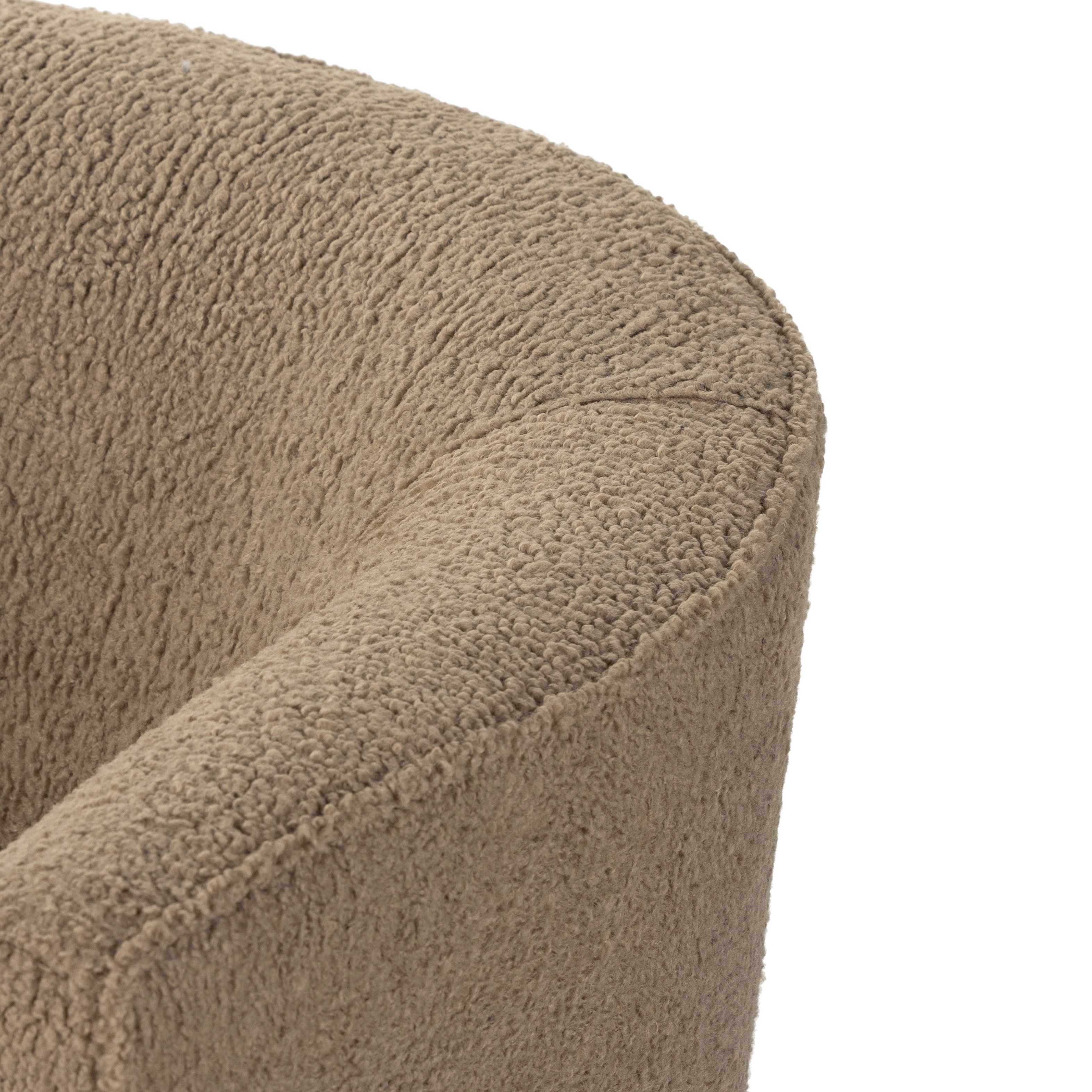Mila Swivel Chair-Sheepskin Camel - Image 9