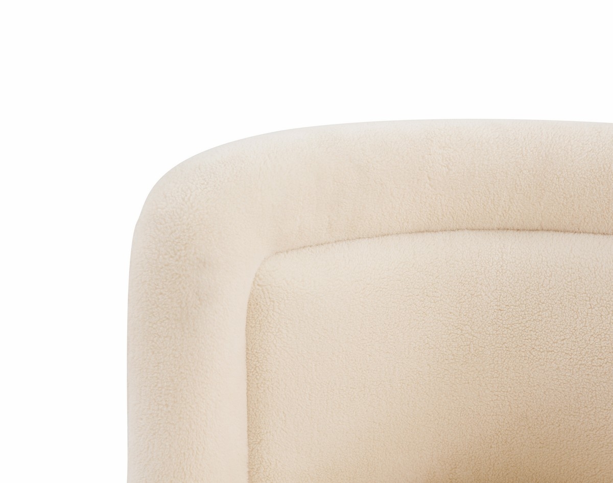 Brynlee Swivel Accent Chair - Ivory/Gold - Image 4