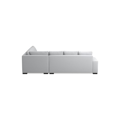 Robertson Sectional, Left 2-Piece L-Shape Sofa, Standard Cushion, Performance Slub Weave, Gray - Image 1