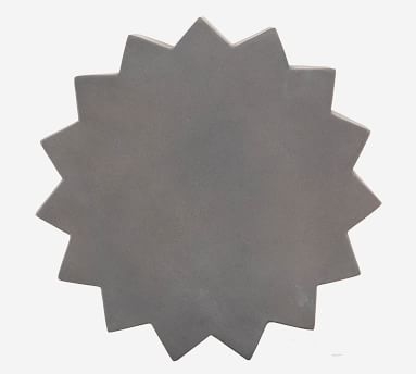Verity Concrete Round End Table, Dark Gray - Image 3